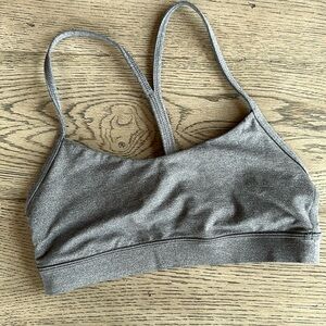 Lululemon Flow Y gray sports bra size 4